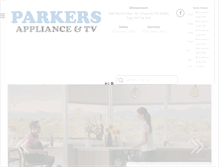 Tablet Screenshot of parkersappliancetv.com